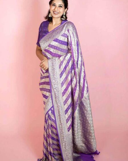 Khaddi Georgette Saree